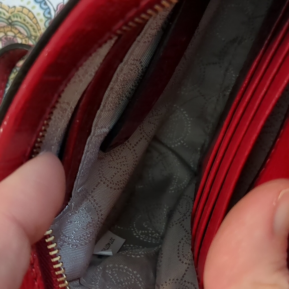 Michael Kors Red Saffiano Leather Jet Set Camera Crossbody Bag - Picture 4 of 6